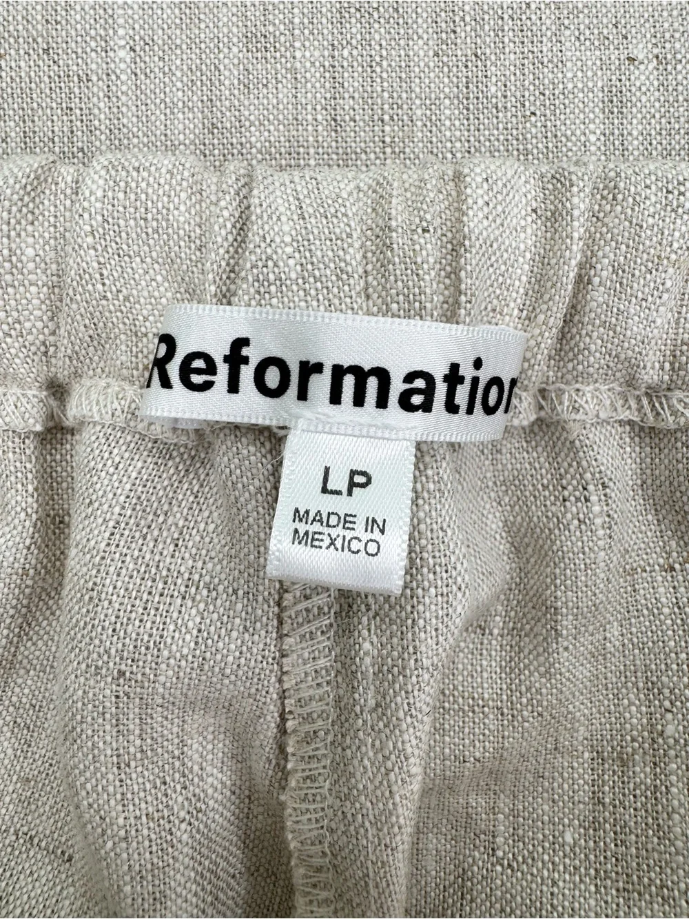 Reformation Olina 100% Linen Pant